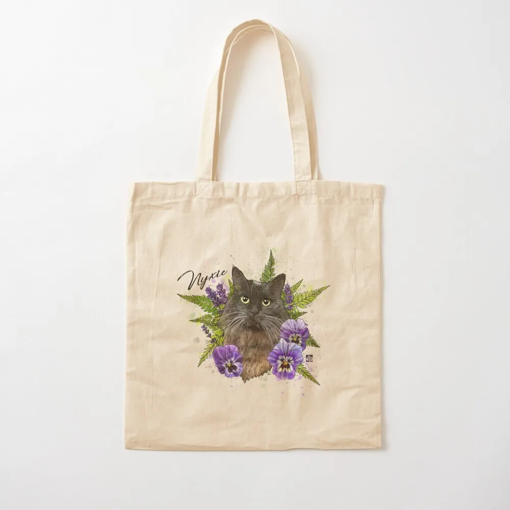 

Nyxie the Cat Tote Bag bag for beach foldable reusable bag