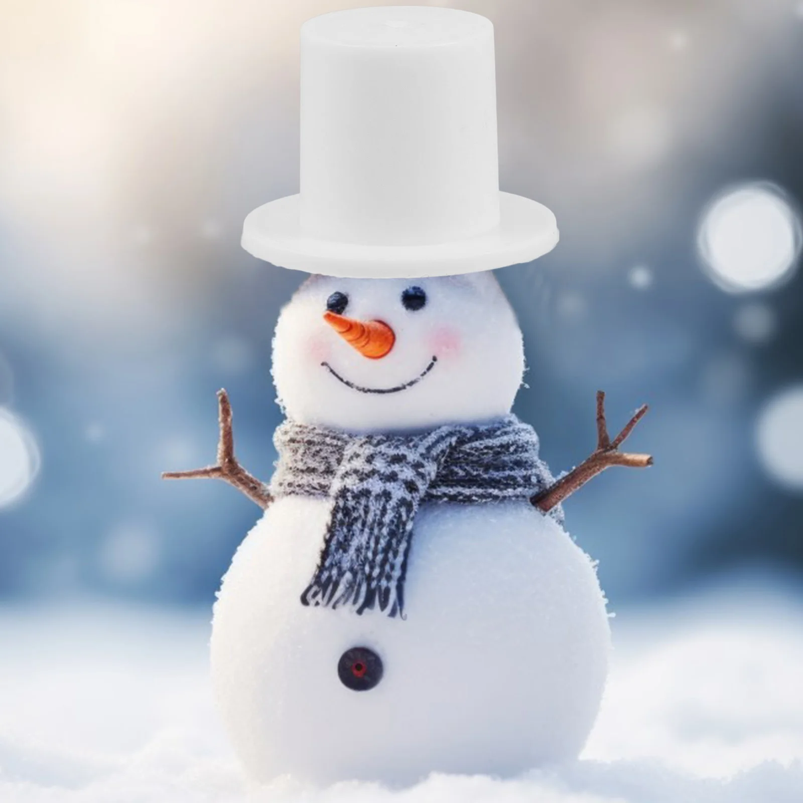 

40 PCS Decorate Mini Hat Ornament Hats for Crafts House Plastic Snowman Baby Christmas Party Top Decorating Supplies