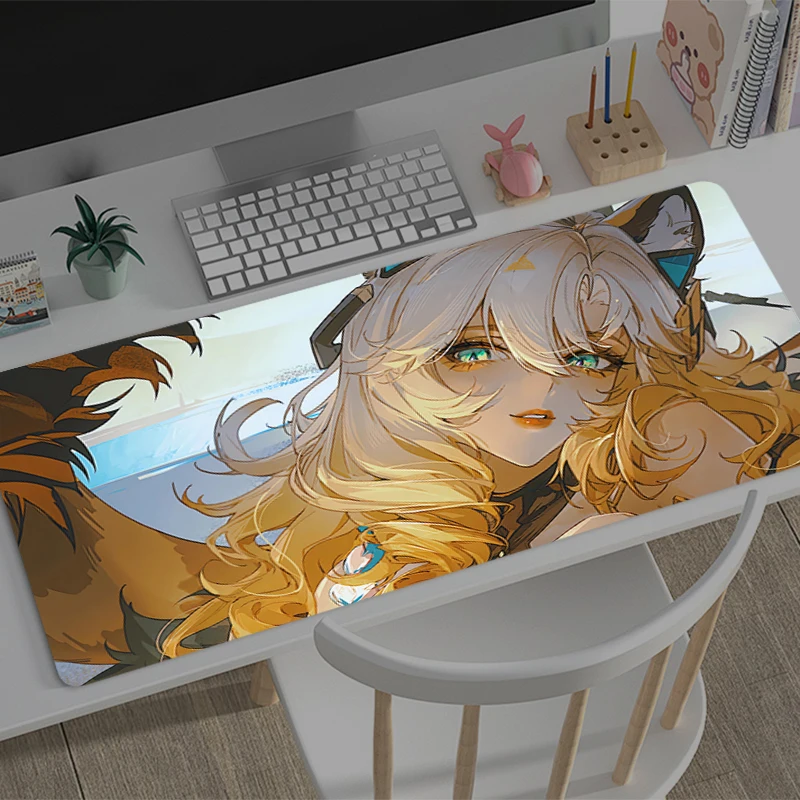 

Large Mouse pad Genshin Impact Xilonen game player keyboard pad non-slip office study desk mat floor mat coaster game Mousepad