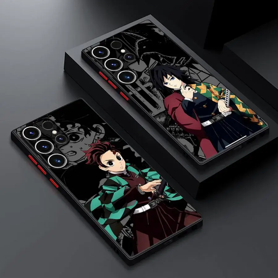 Anime Dämonentöter Hülle für Samsung Galaxy S22 Note 20 Ultra 10+ S21 S26 S25 Ultra S24 Plus S23 FE S20 FE Funda Rückseitige Handyhülle
