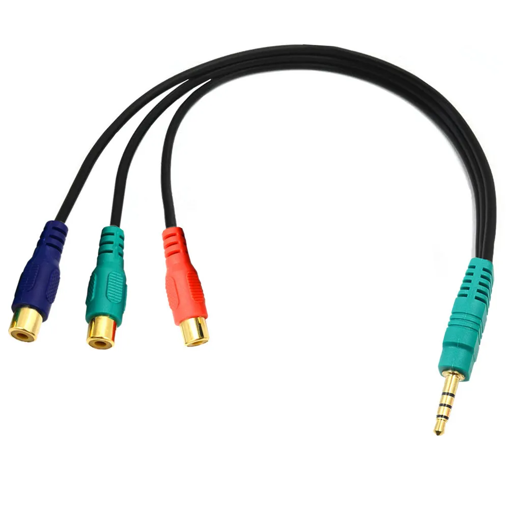 Gold plated RCA Component Video RGB Adapter CBF Signal Cable for Samsung LED TV  0.25m；