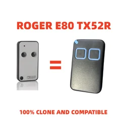 ROGER Remote  H80 TX22 E80 TX54R TX52R M80 TX44R Remote Garage Door Opener Barrier Gate Control ROGER Remote Control 433.92Mhz