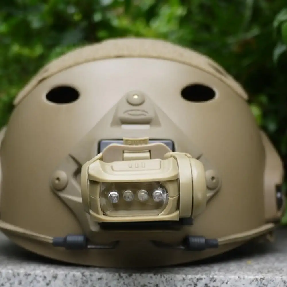 Tactical Helmet Headlamp Helmet Light Outdoor Head lamp With LED Lighting 70 Lumens Civilian Version