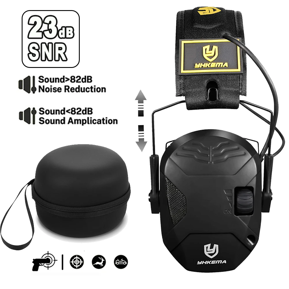 Tactical  Electronic  Ear Defenders  Shooting Anti-noise Headphone Sound Amplification Hearing Protection Headset Foldable