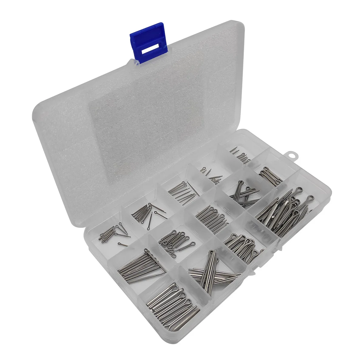 GB91 Boxed Assortment Kit 150pcs Stainless Steel 304 Split Pin Combination Set M1 M1.5 M2 M2.5 M3