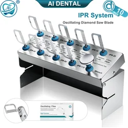 AI-IPR Dental Vertical Reciprocating Interproximal Stripping Saw Blades Parts for Orthodontic Handpiece 10pcs/9pcs Mixed Size