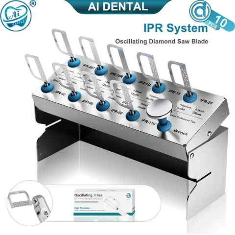 Dental Saw Blades AI-IPR for Vertical Reciprocating Interproximal Handpiece Teeth Orthodontic Tip Spare Parts Mixed Size