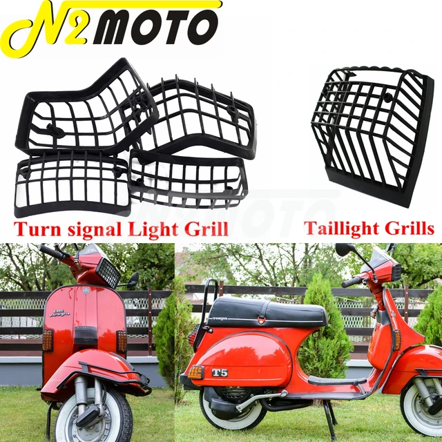 Osłona przedniego/tylnego kierunkowskazu do skutera Osłona tylnego światła hamowania Siatkowa osłona do T5 Classic PX 80 125 150 200 PE Lusso Range LML