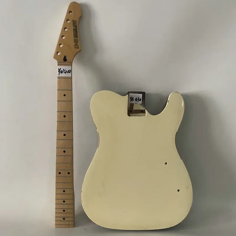 YB430YN410 Mute Guitar GM Original Cream Solid Mahogany Body with Maple Neck Right Hand DIY Kits