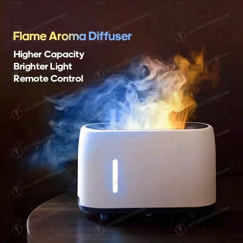 

KINSCOTER Electric Aroma Diffuser Simulated Flame Air Humidifier Fragrant Essential Oil Diffuser Sprayer With Remote Control