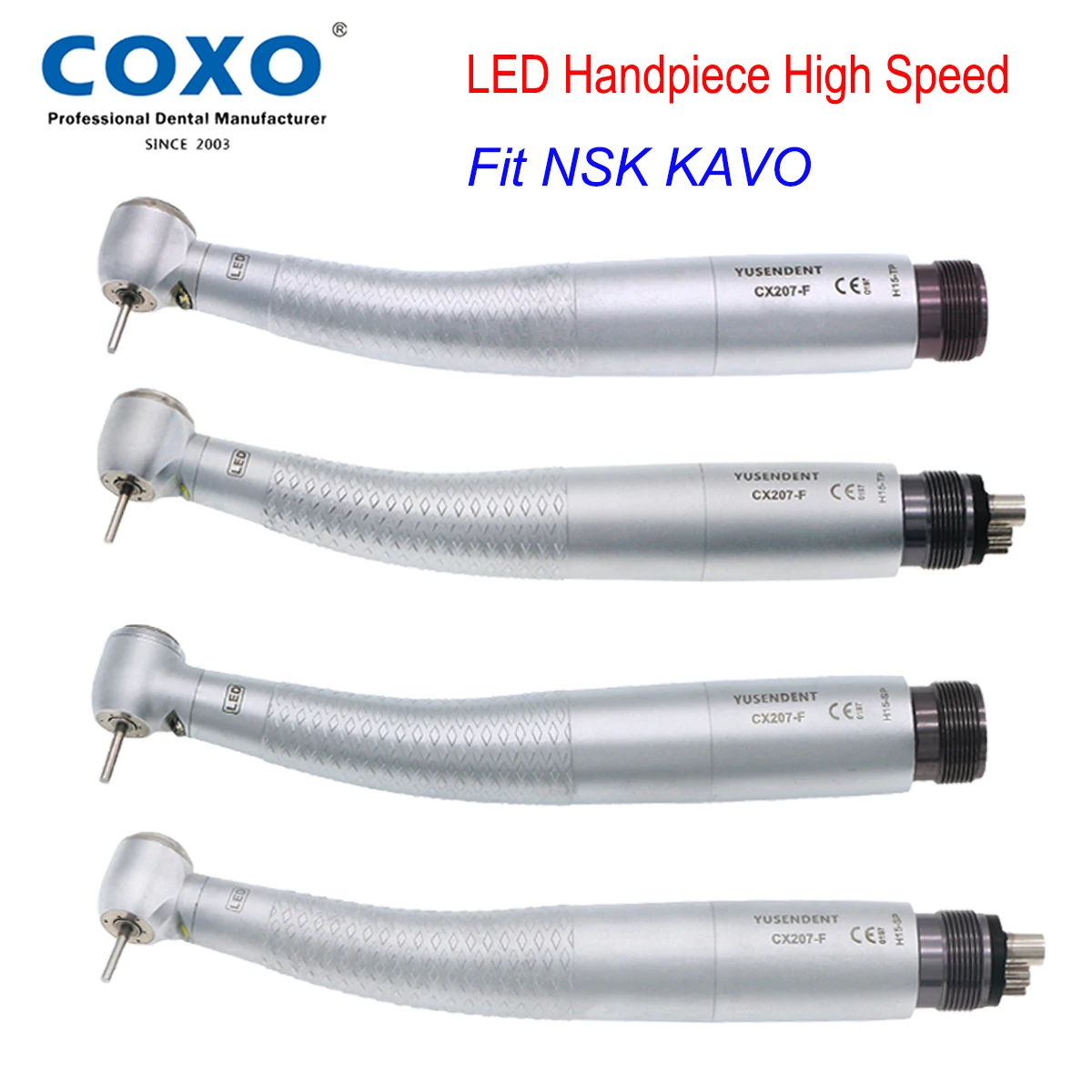 

Original COXO LED Dental Turbine High Speed Handpiece E Generator Air Turbine Rotor Standard/Torque Head 2/4 Hole Fit NSK KAVO