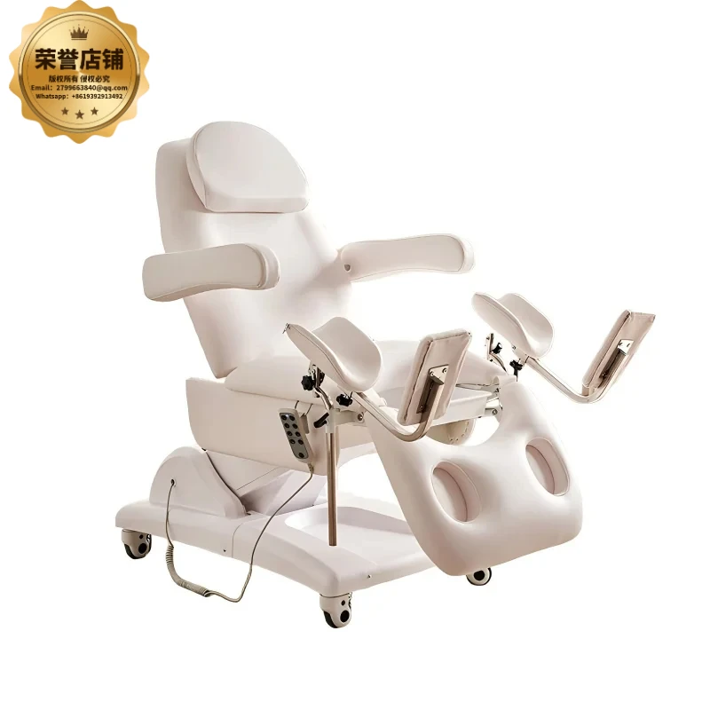 

Гинекологическое кресло-кушетка электрическое гидравлическое регулируемое для клиник и больниц, с обивкой из ПУ-кожи