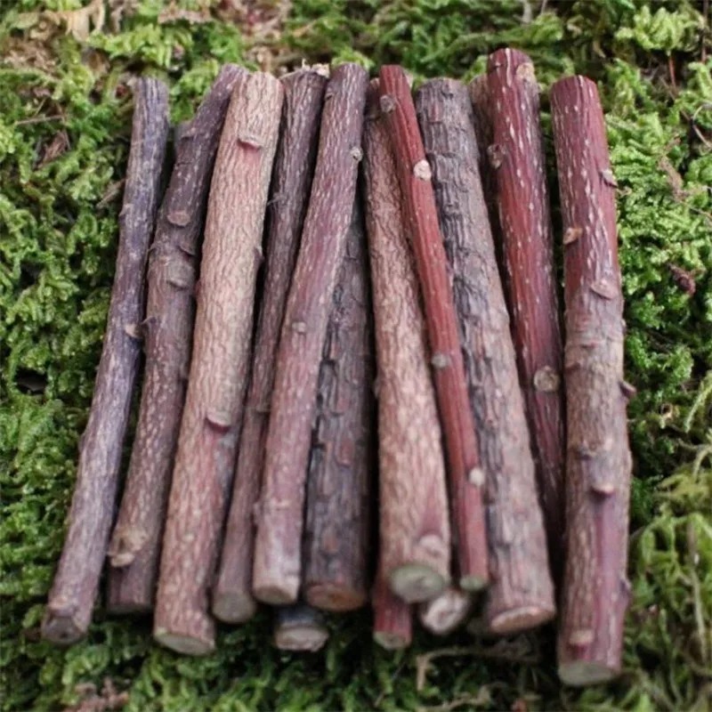 20 PCS/pack Wood Log Sticks For DIY Crafts Photo Props Wood Color DIY Hand Painting Photography Props