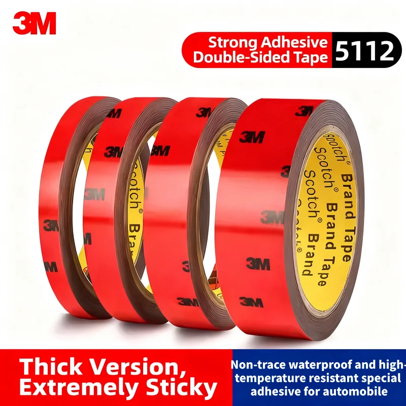 3M 5112 رشاقته قوي شريط لاصق على الوجهين غير أثر عالية اللزوجة ثابتة السيارات الذيل الجناح الشريط ارتفاع درجة الحرارة
