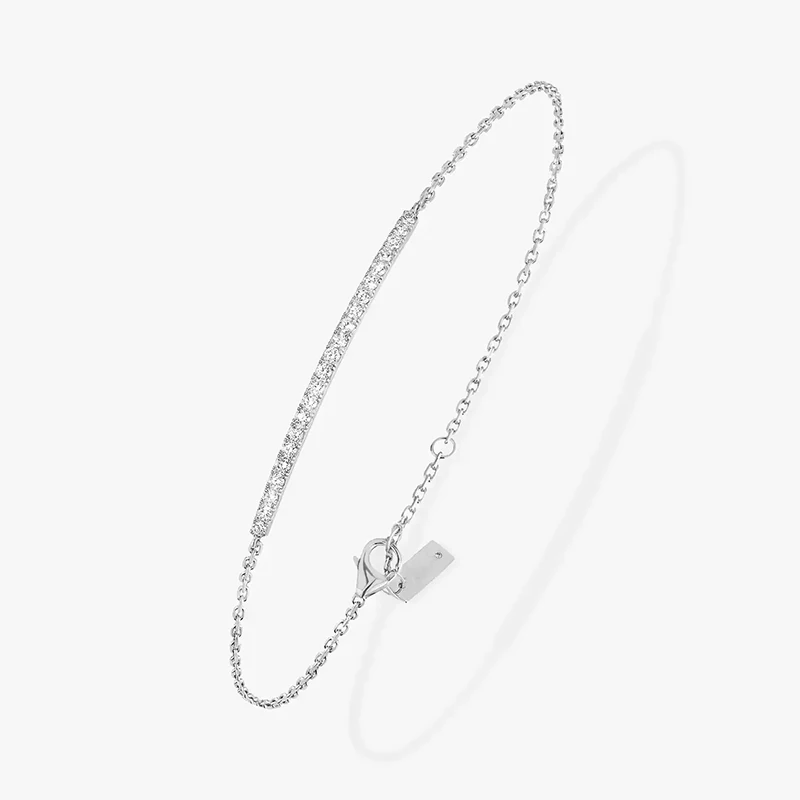 

Hot selling 925 silver classic personality bracelet women's fashion simple luxury jewelry wedding party Valentine's Day gift