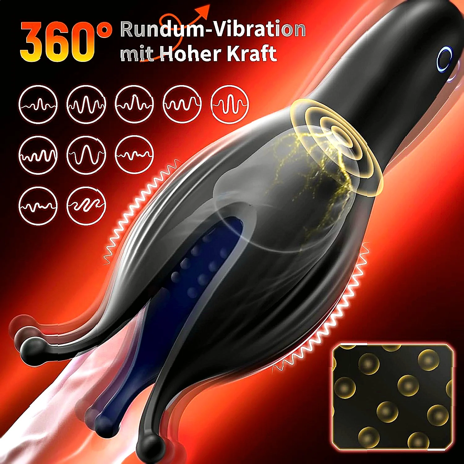 تدريب القضيب مص الاستمناء استمناء للرجال هزاز 10 طرق البظر حشفة ألعاب جنسية هزازة ضد الماء للرجال الأزواج #2