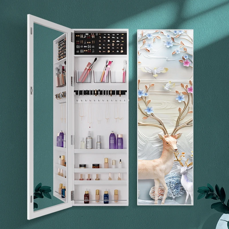 

Yang Yuan Dressing Mirror Full body Mirror Wall Hanging Jewelry Cabinet Storage Cabinet Makeup Cabinet Bedroom Instagram Wall Pa