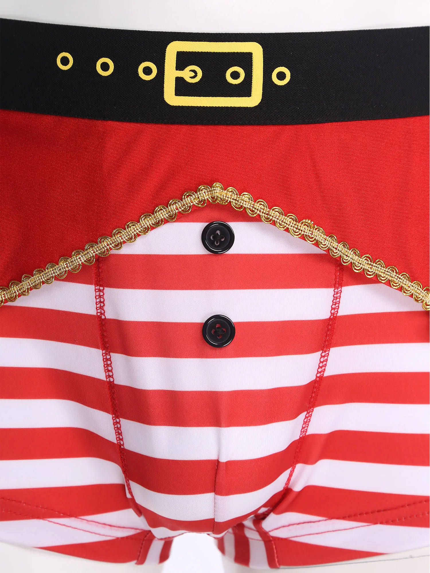 الرجال عيد الميلاد الملابس الداخلية مضحك السراويل الملابس الداخلية الجدة عطلة سراويل داخلية للرجال حزام مطاط غير النظامية لوحة أجراس شريط السراويل #6