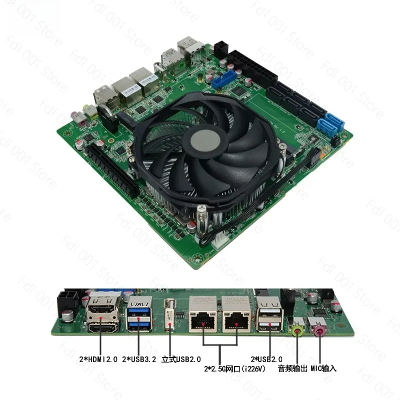 5825U Expandable 10G 8-Bay NAS Motherboard Machine Vision Industrial Control ITX Motherboard