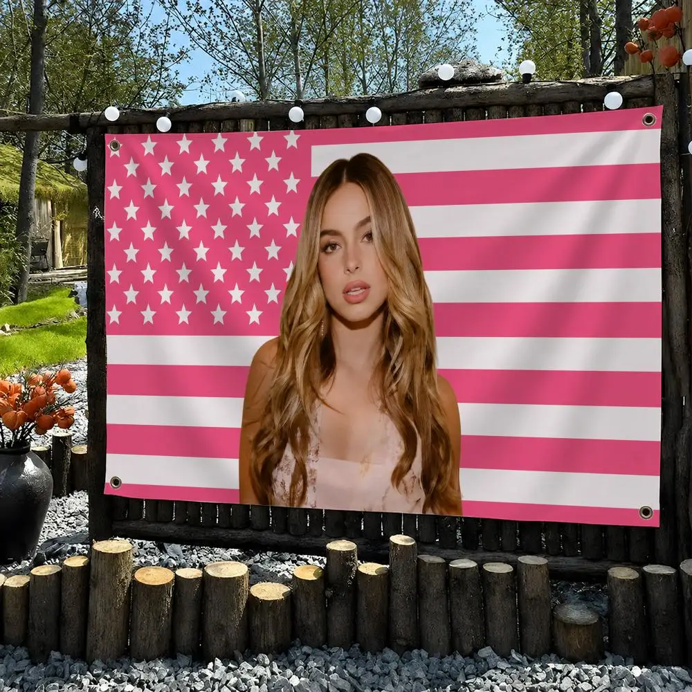 A-Addison R-Rae SINGER Flags Flag Wall Hanging Outdoor Garage Room Decorative Fashion Gift Background