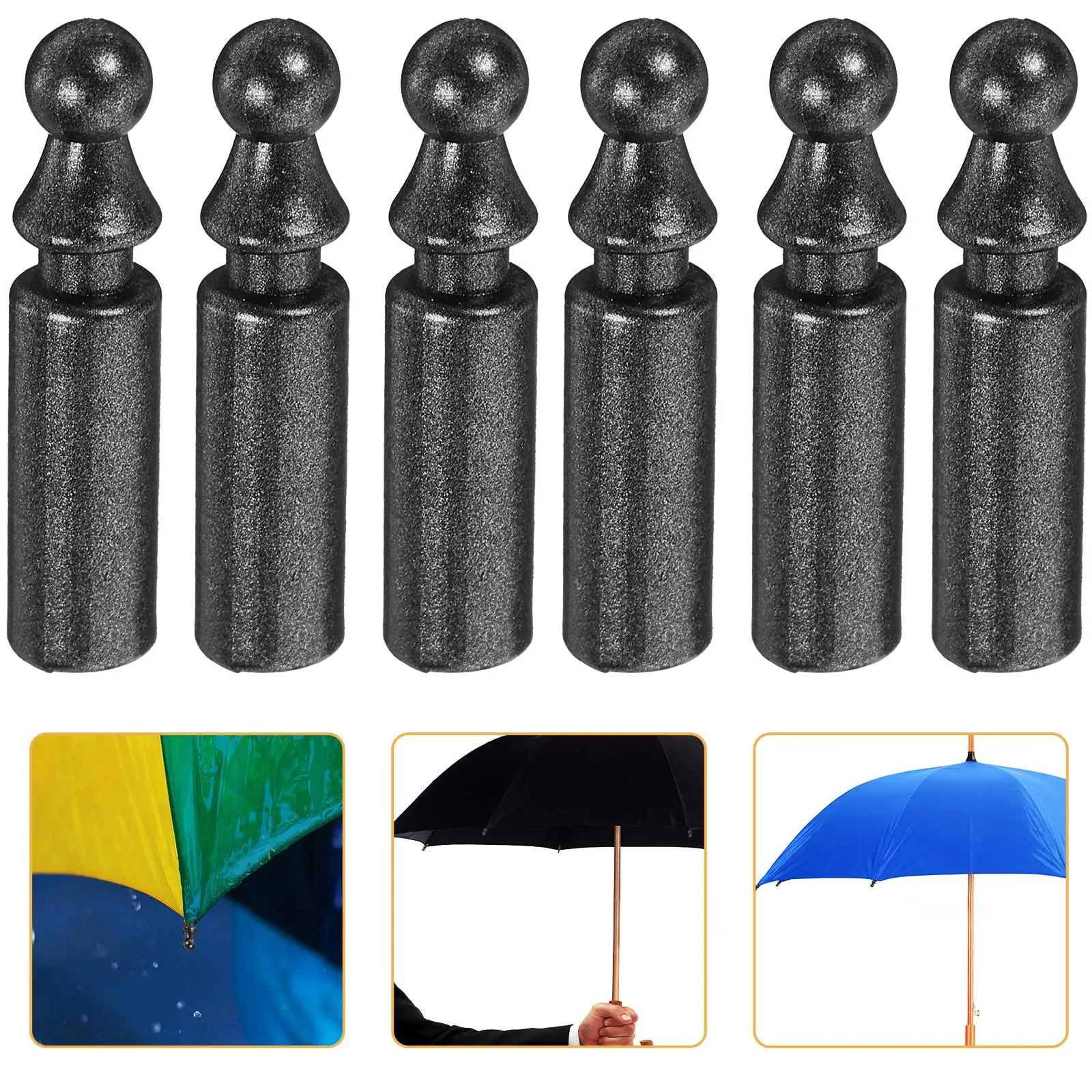

1 set Umbrella Tail Beads Zinc Alloy Durable Replacement Parts Folding Umbrella Repair Accessories Small Easy Install Sunshade