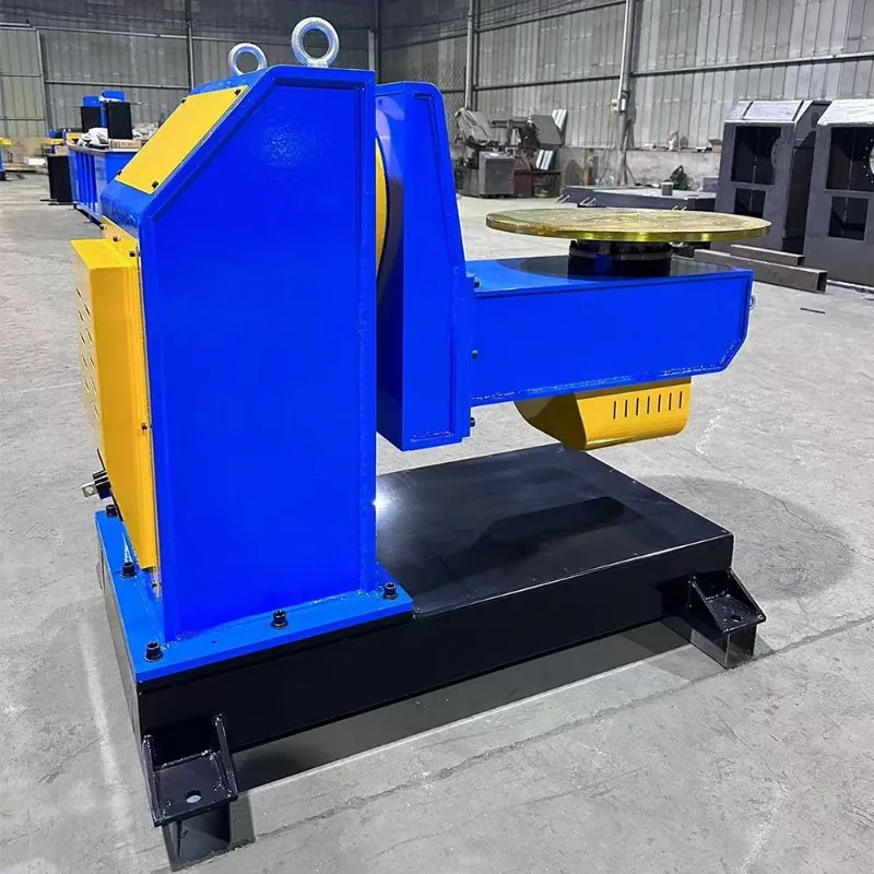 Dual Axis L Shaped Industrial Welding Robotic Positioner With A Payload For Industrial Welding Positioning