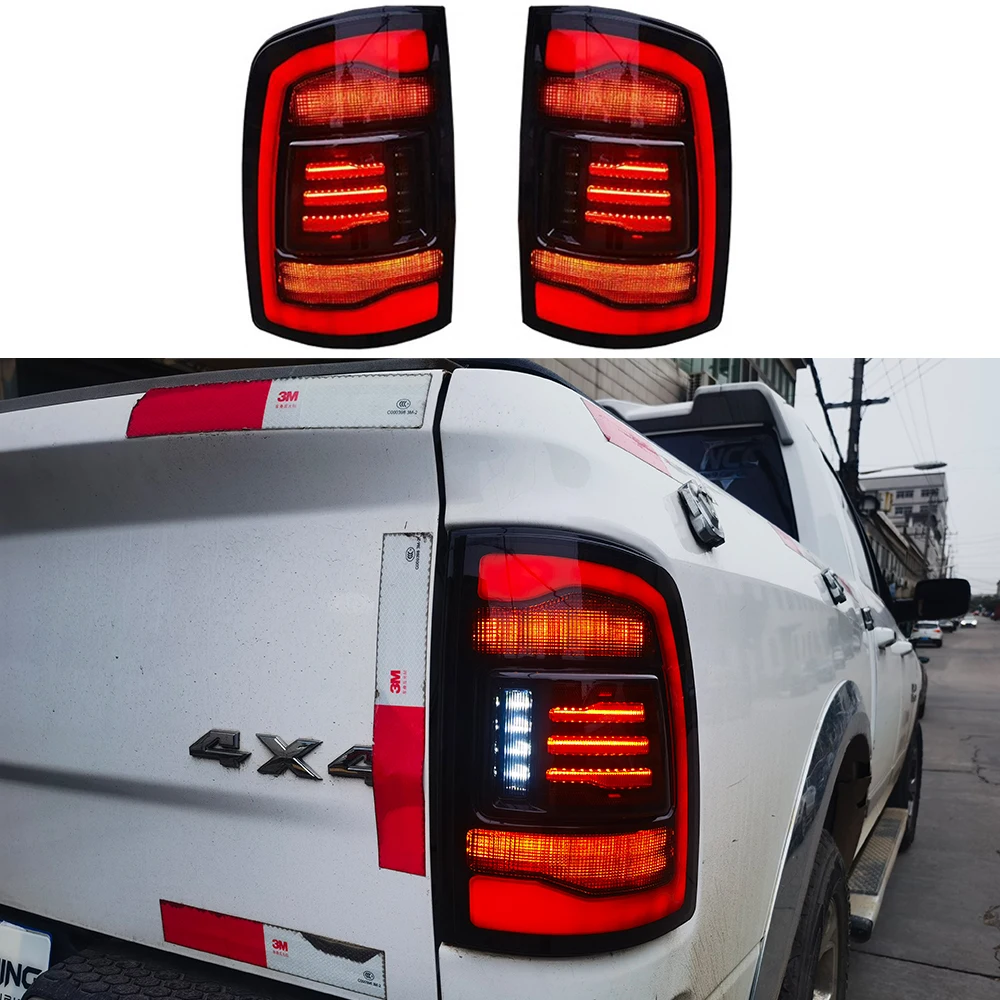 

Car LED Tail Lights For Dodge RAM 1500 2009-2018 Rear Light DRL+Turn Signal+Brake+Reverse 4x4 Auto Tuning Accessories