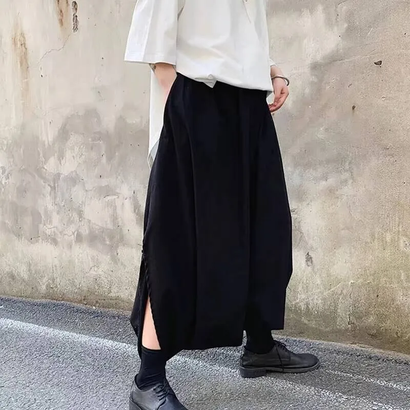 

Летние брюки в стиле хип-ямамото, мужские повседневные свободные брюки большого размера для выступлений в Нью-хоп, девять брюк