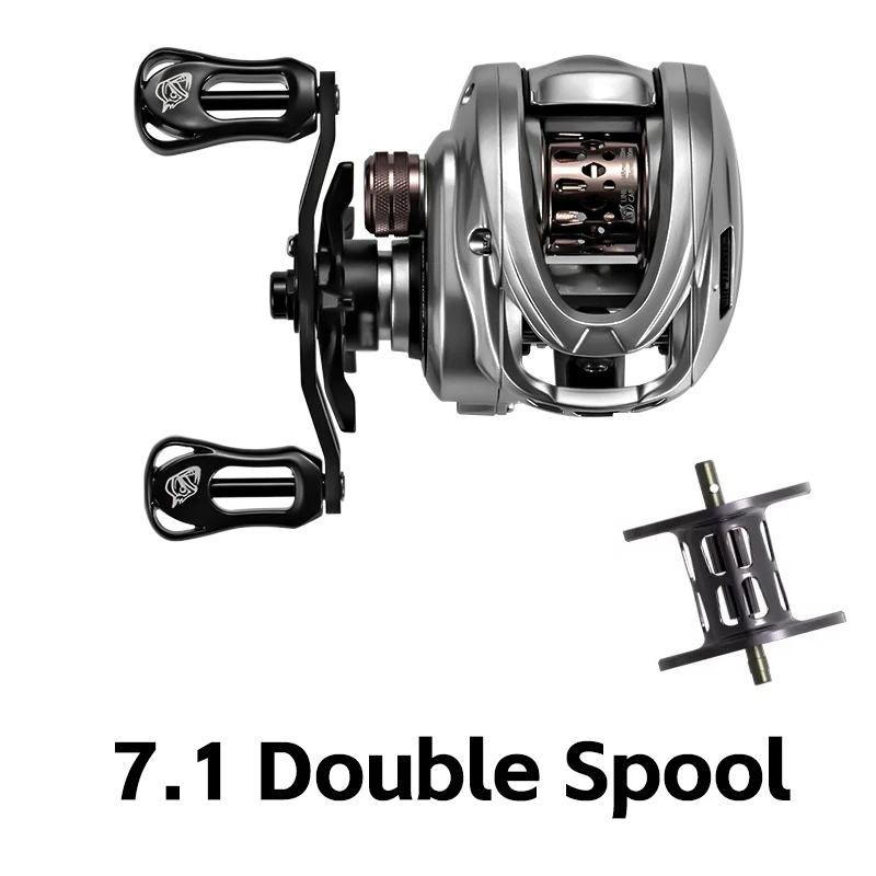 SOLOKING ACURA HICC50 Pro Baitcastingrolle 10+1BB Ultraleichte BFS-Rolle für Barschforellen 7,1/8,1 Übersetzungsverhältnis 4 kg Drag Angelrolle 3
