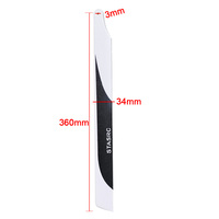XAERO 360MM Carbon Fiber Main Rotor Blades for Align T-REX 450 480 450L 450L Dominator DFC Helicopter RC Parts