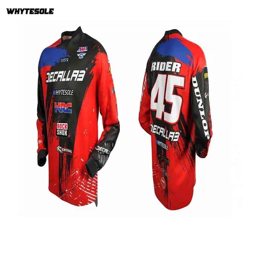 Imagen 2 del producto 2023 moto personalizada MTB camiseta de Motocross enduro maillot ciclismo cuesta abajo motocicleta bicicleta Jersey BMX DH ciclismo bicicleta jersey
