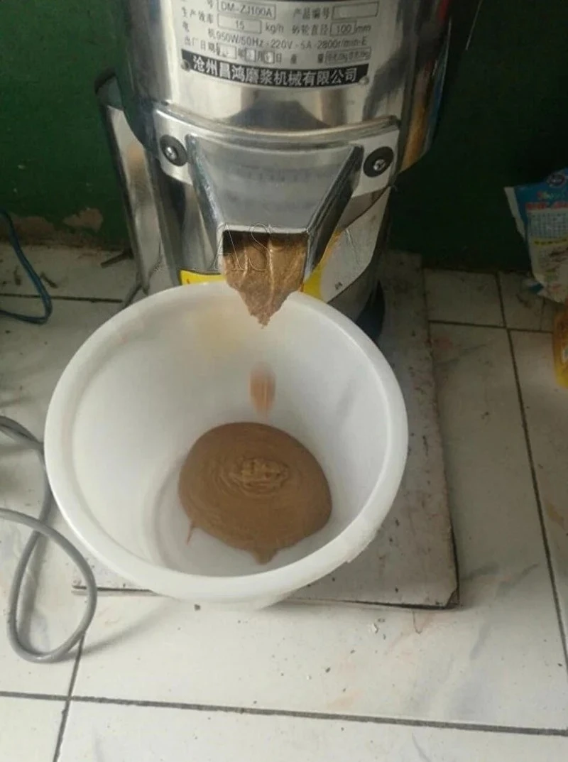 Sauce Making Machine Vertical Nut Butter Bean Sesame Groundnut Pistachio Peanut Paste Machine Peanut Butter Machine Grinder
