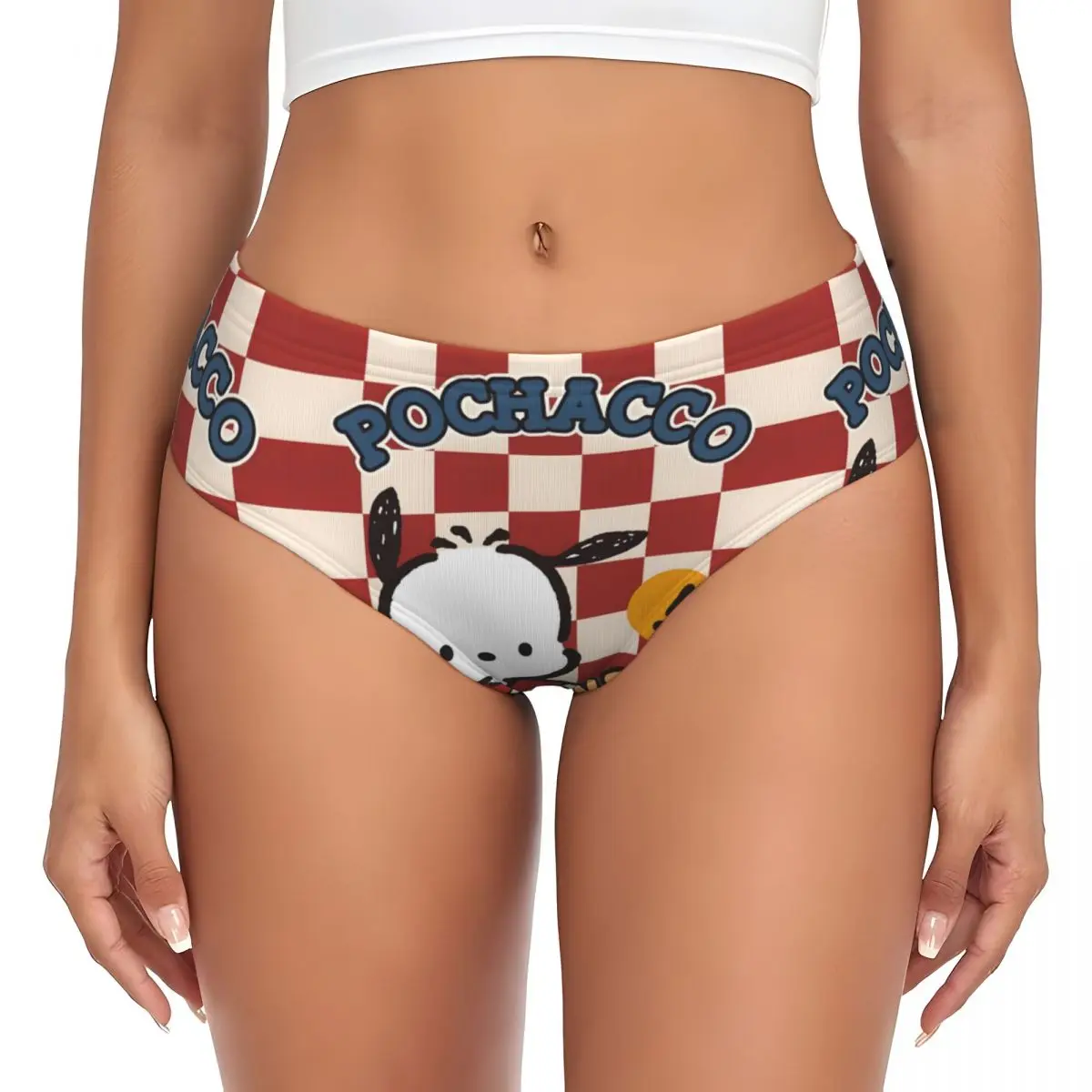 Bragas personalizadas de Anime Pochacco Kawaii para mujer, cómodas y clásicas       Calzoncillos Ropa interior