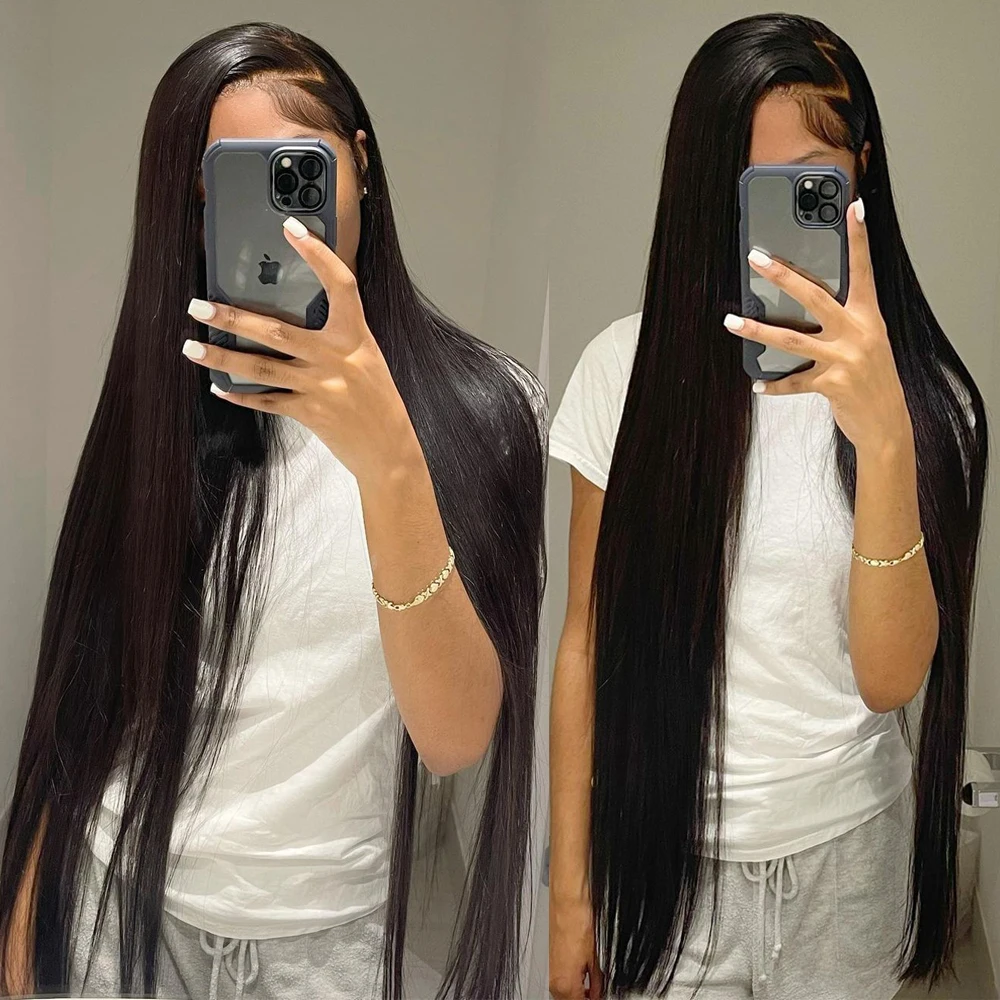 Yuan human hair bundles Bone Straight Bundles Remy Brazilian Hair Weave 1 3 4  Bundles Hair Extension Natural Black Human Hair