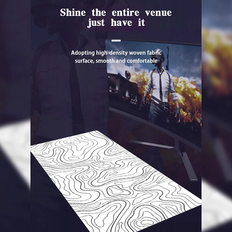 Non-Slip Gaming Mouse Pad, HD Mousepad, tapete de teclado mecânico, Office Mouse Mats, Home Custom, XL, XXL