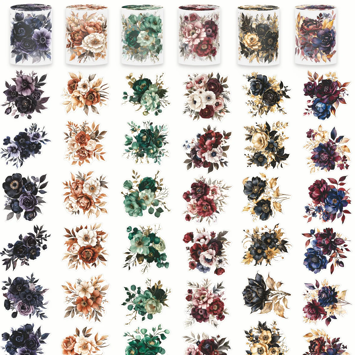 �y�Z�[�����z6���[��/�Z�b�g �ԃX�e�b�J�[ �v���J�b�gPET�e�[�v�X�e�b�J�[ �� �X�N���b�v�u�b�L���O �W�����N�W���[�i�� �R���[�W���X�e�b�J�[ �A�[�g DIY �N���t�g �v�����i�[