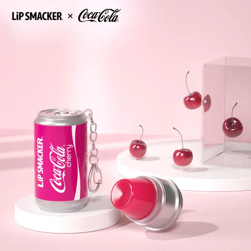 مجموعة بلسم الشفاه LiP Smacker X Coca-Cola مكونة من 4 قطع مع حبل مرطب يدوم طويلاً للاستخدام في الخريف والشتاء #6