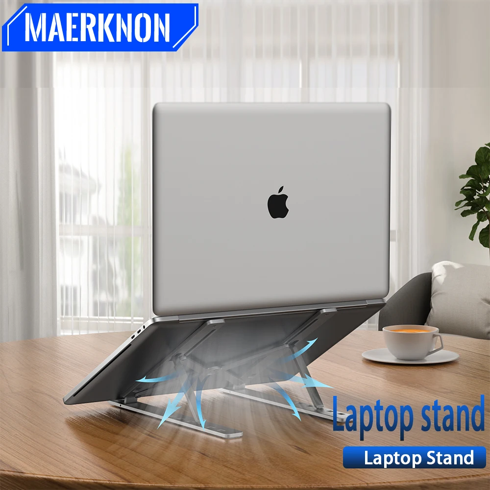 Laptop Accessories Portable Foldable Computer Stand Desktop Support Laptop Stand Aluminium 18 Inches for Macbook Air Pro Xiaomi