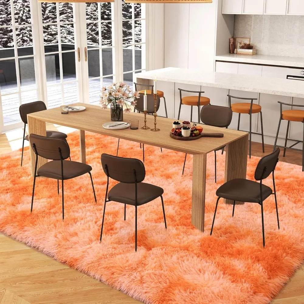 Spacious 8x10 Living Room Rugs, Plush Carpets For Kids Rooms, Soft Shag Bedroom Rugs, Non Slip view 5
