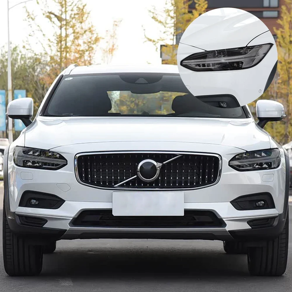 For Volvo V90 2016-2026 Headlight Protective Film Pre-Cut Smoke Black TPU PPF Vinyl Wrap Protective Kit - view 4