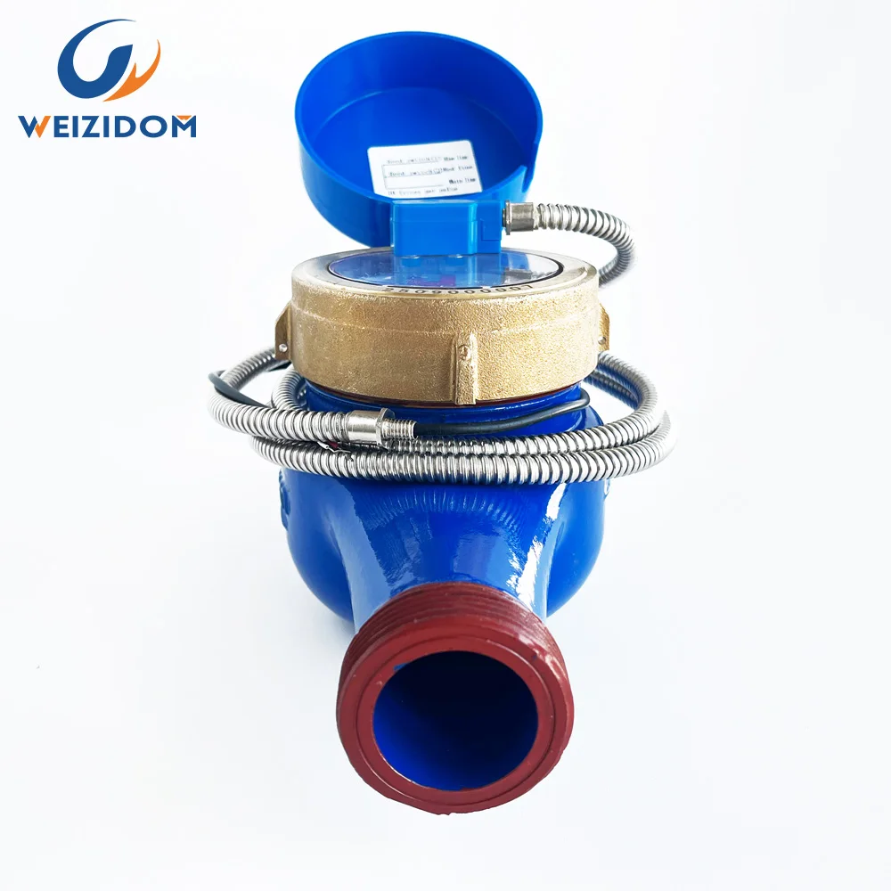 DN50 Multi Jet Dry Type Iron Water Meter with Signal Transmission Remote Reading Pulse Output IP68 OEM Customized
