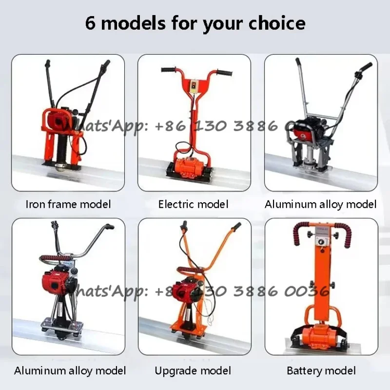 Factory supplies portable hand-pushed concrete level vibrators,-powered concrete vibrating rulers 1m 1.5m 2m - view 6