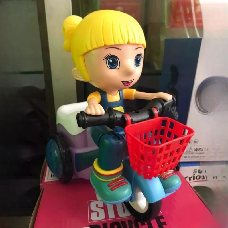 Oplichtende stuntdriewieler: 360° °   spins + muziek, eco-ABS-materiaal, bevordert de ontwikkeling van motorische vaardigheden, perfect feestelijk cadeau