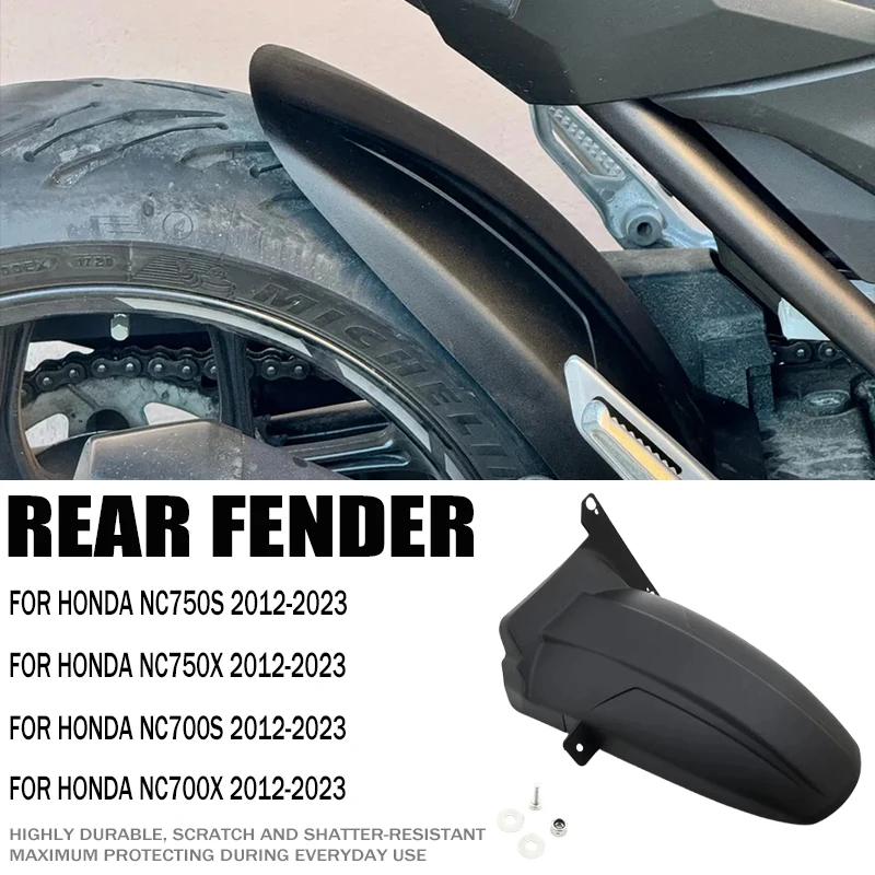 

For Honda NC700 NC750 S / X NC750S NC750X NC700S NC700X NC 750 700 2012-2023 New Motorcycle Fender Rear Extender Hugger Mudguard