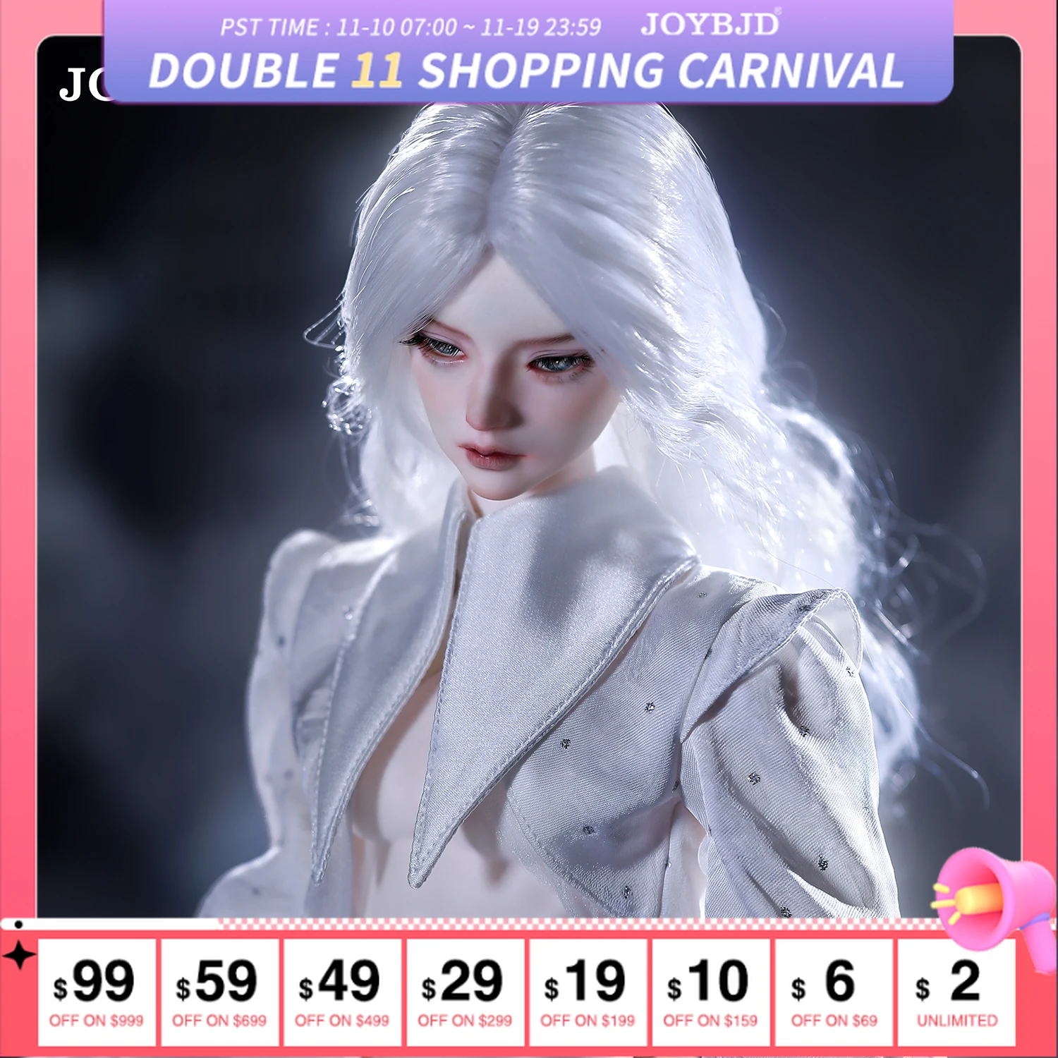 

Joybjd Mantis B Original Doll Bjd 1/4 Bjd Head Bailang Body Sea Elf Fantasy Angel Full Set Male Resin Toy