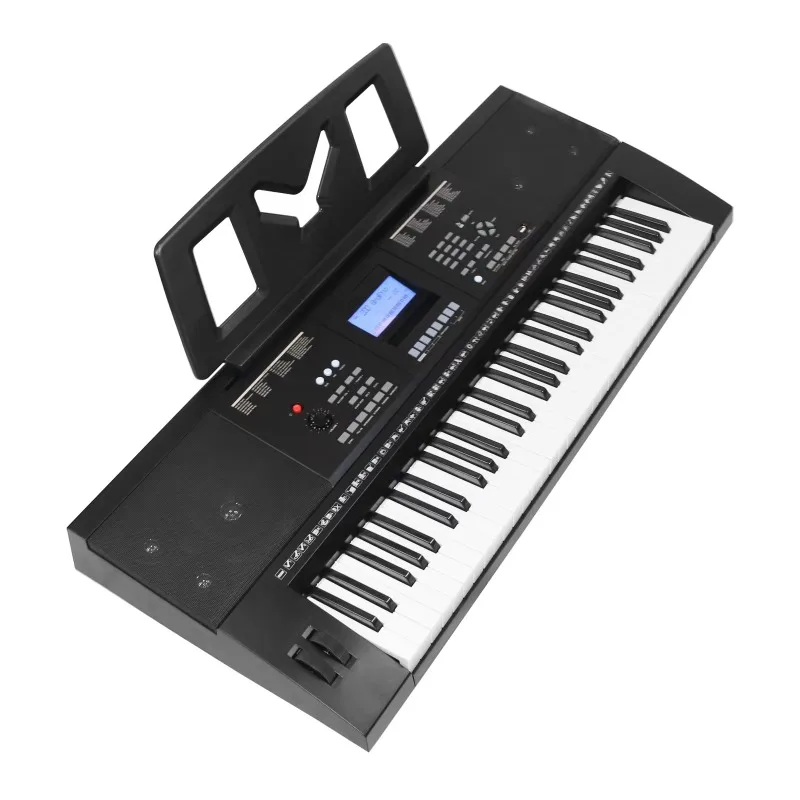 61 key portable electronic organ, LCD dual pulley USB children adult electronic keyboard