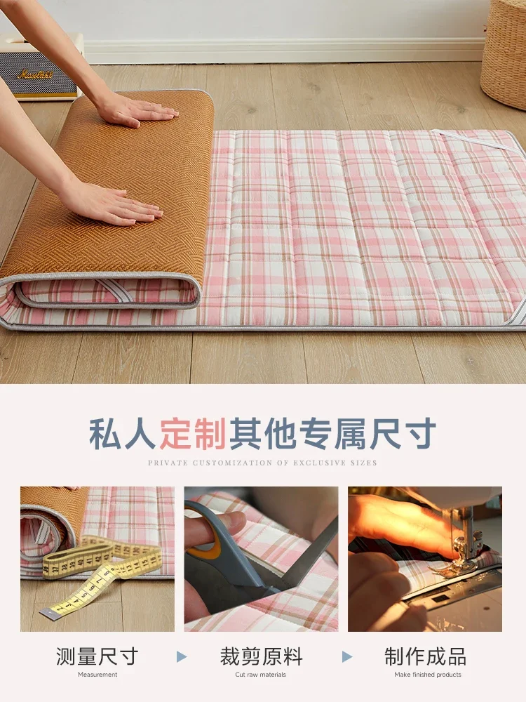 Student cool mats, floor mats, sleeping mats, mattresses, dormitories, winter and summer dual-purpose foldable mattresses