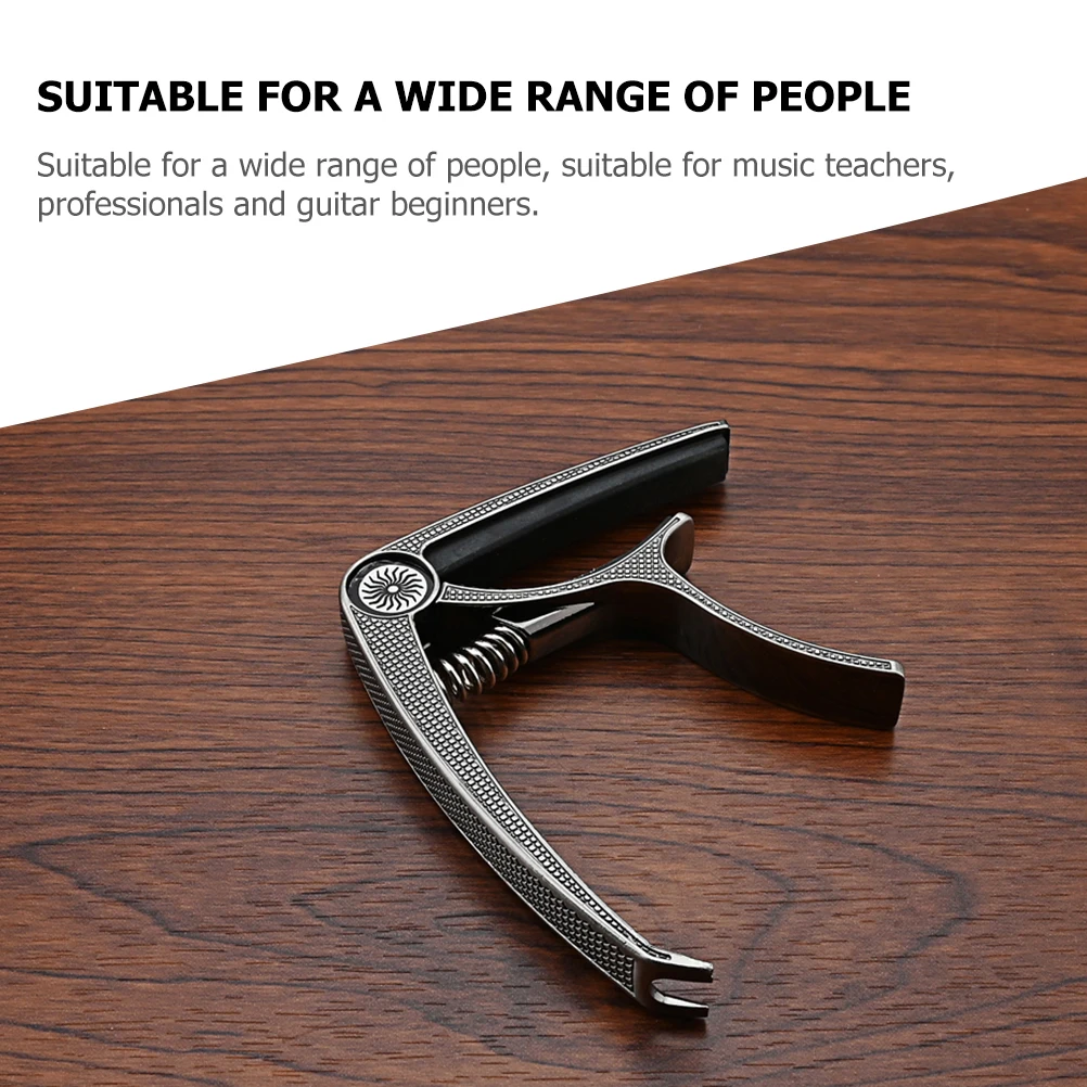 

Metal Guitar Capo for Classical Acoustic Adjustable Tone Modified Clip Durable Spring Stable Pressure Practical Music