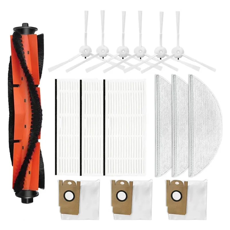 N98R لشاومي Lydsto S1 روبوت فراغ استبدال أجزاء فرشاة رئيسية فرشاة جانبية فلتر Hepa ممسحة خرقة أكياس الغبار #1