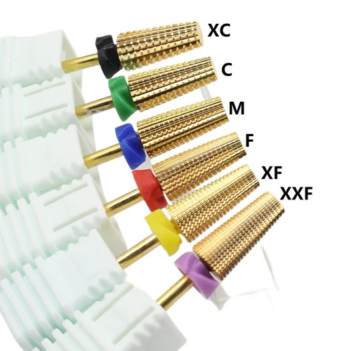 Imagen 1 del producto Brocas de fresado de clavos de acero de tungsteno dorado 5 en 1 de doble uso manual, carburo multifuncional con alta dureza para un largo plazo